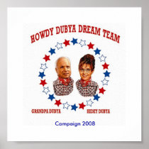 HOWDY DUBYA DREAM TEAM POSTERS