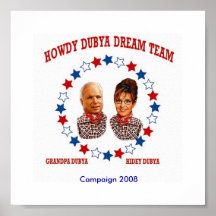 HOWDY DUBYA DREAM TEAM POSTERS