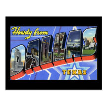 Howdy from Dallas Texas Post Cards