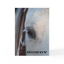 Howdy Horse Greeting Card by WheatgrassDesigns Howdy Horse Greeting Card