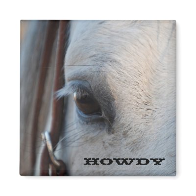 Howdy Horse Magnet by WheatgrassDesigns