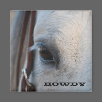 Howdy Horse Magnet by WheatgrassDesigns Howdy Horse Magnet