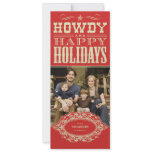 Howdy Western Christmas Photo Cards Personalized Invitation