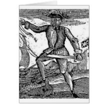 Howell Davis Pirate Portrait Card