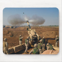 Howitzer Gun Crew United States Marine Corps Mouse Pad
