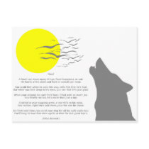 Howl Post Card