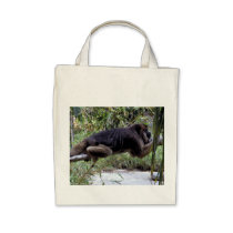 Howler Monkey Organic Grocery Tote bags