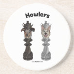 Howlers Chess Dogs Coaster