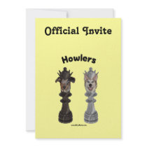 Howlers Chess Dogs Custom Invite