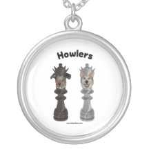 Howlers Chess Dogs Necklace
