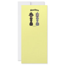 Howlers Chess Dogs Personalized Rack Card