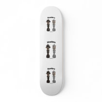 Howlers Chess Dogs Skate Board