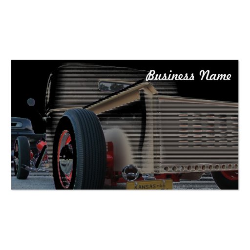 Howlin' Hot Rod Business Card Templates (front side)