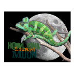 Howlin Lizard Moon Post Card