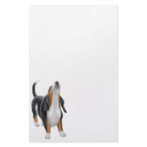 Howling Basset Hound Stationery