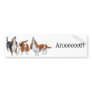 Howling Basset Hounds Bumper Sticker