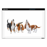 Howling Basset Hounds Laptop  Skin 17" Laptop Skin