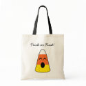Howling candy corn orange trick or treat Halloween bag