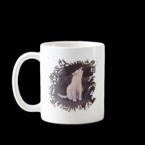 "Howling White Wolf" Coffee Mug
