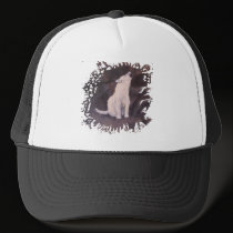 "Howling White Wolf" Hat