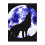 Howling Wolf at Moon Post Card