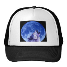 Howling Wolf at Moon Trucker Hat