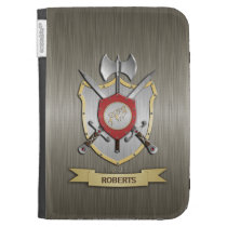 Howling Wolf Battle Crest Armor Kindle Cases