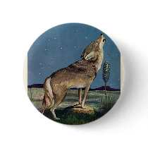 Howling Wolf buttons by Tchotchke Howling Wolf buttons
