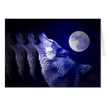 Howling Wolf Cards