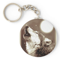 Howling Wolf Key Chain