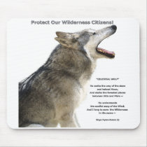 HOWLING WOLF Mouse Pad mousepads by RavenSpiritPrints HOWLING WOLF Mouse Pad mousepads