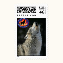 Howling wolf stamp stamps