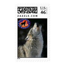 Howling wolf stamp