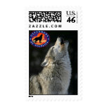 Howling wolf stamp