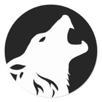 Howling Wolf Stickers