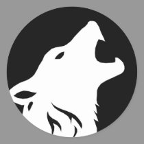 Howling Wolf Stickers stickers