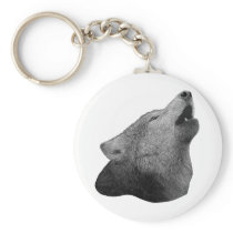 Howling Wolf - Stylized Image Keychains
