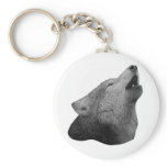 Howling Wolf - Stylized Image Keychains