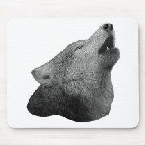Howling Wolf - Stylized Image Mousepad