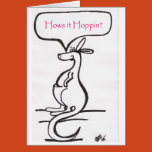 Kangaroo, Hello, Greetings, Card, Amy, Ridgeway,