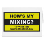 Hows My Mixing cards