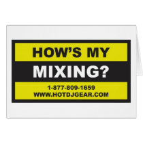 Hows My Mixing Greeting Card