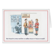 Hows my networking? greeting card