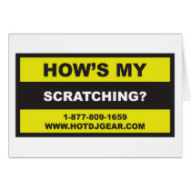 Hows My Scratching Greeting Cards