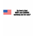 Hows that hope and change working out for you t-shirts