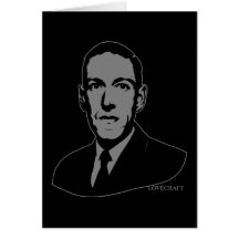 HP Lovecraft Portrait Greeting Card