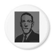 HP Lovecraft Portrait Magnet