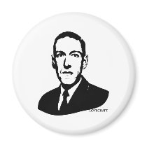HP Lovecraft Portrait Magnet