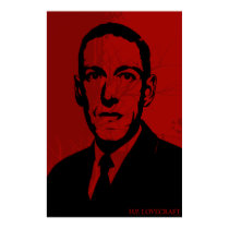HP Lovecraft Portrait Poster posters