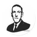 HP Lovecraft Portrait Sticker by strk3 HP Lovecraft Portrait Sticker